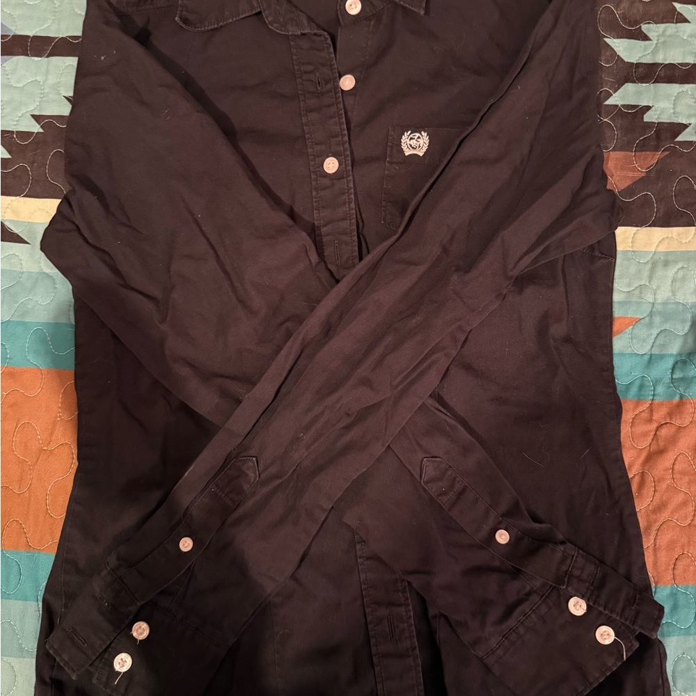 Cinch Black Button-Up Shirt
